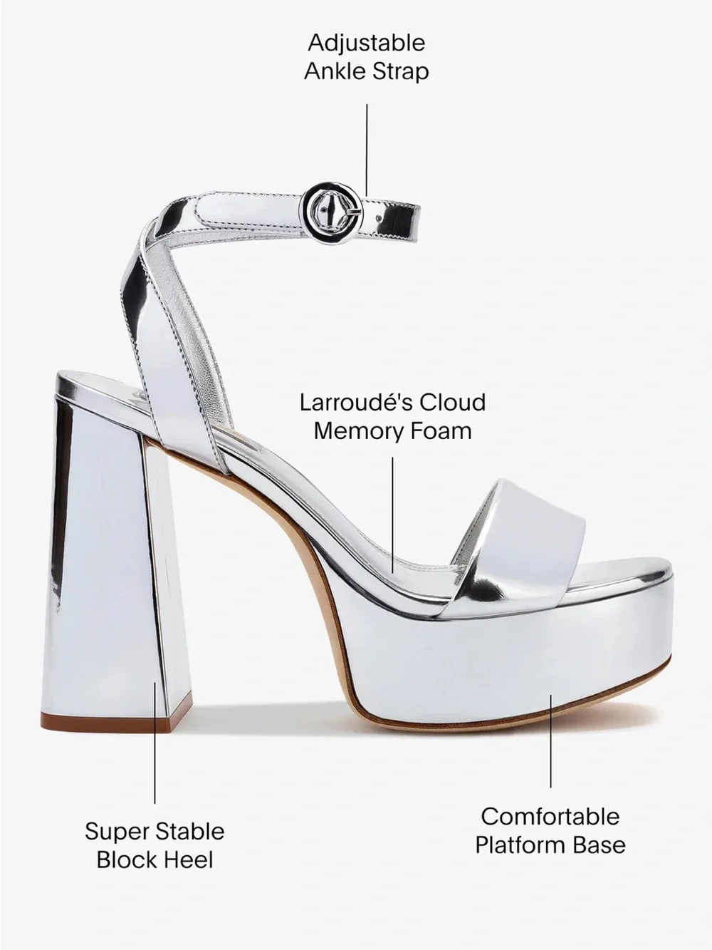 Larroude Dolly Platform Sandal